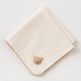 Amorosa mamma ガーゼハンカチ【手編みモチーフ】／くま・うさぎ