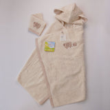 kontex フード付きバスタオル＋ハンカチの箱入り2点セット／フラッフィー／メーカー取り寄せ（1週間以内に入荷）