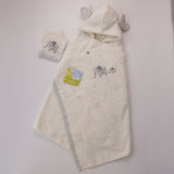 kontex フード付きバスタオル＋ハンカチの箱入り2点セット／フラッフィー／メーカー取り寄せ（1週間以内に入荷）