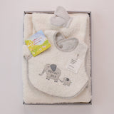 kontex フード付きバスタオル＋スタイの箱入り2点セット／フラッフィー／メーカー取り寄せ（1週間以内に入荷）