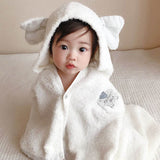 kontex フード付きバスタオル＋スタイの箱入り2点セット／フラッフィー／メーカー取り寄せ（1週間以内に入荷）