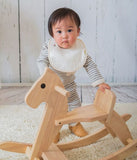 yuga ボーダー・ロンパース