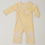 yuga ボーダー・ロンパース