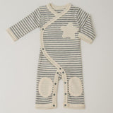 yuga ボーダー・ロンパース