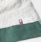 kontex／Organic Cottonフェイスタオル／ヘリンボーンシリーズ