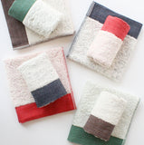 kontex／Organic Cottonフェイスタオル／ヘリンボーンシリーズ