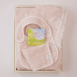 kontex フード付きバスタオル＋スタイ+ハンカチの箱入り3点セット／ナチュラルドット／メーカー取り寄せ（1週間以内に入荷）