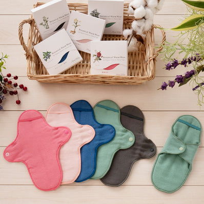 布ナプキン／ウィング・タイプ ／遠赤外線 Botanical Warm Wear